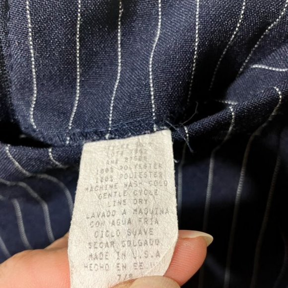 Pinstripe Mini Skirt 90s Y2K - Picture 2 of 3